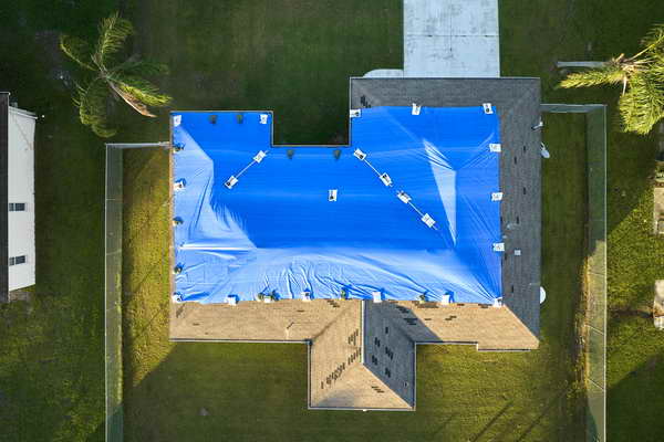 Blue Tarp Installation